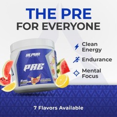 Alpha Supps Pre | Pre-Workout Powder for Men & Women Pump Focus Energy 30 Svgs