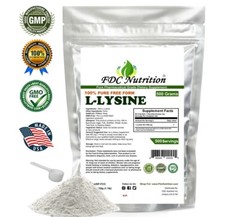 PURE L-LYSINE HCL POWDER US PHARMACEUTICAL GRADE KOSHER nonGMO