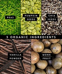 Truvani Vegan Pea Protein Powder Vanilla 20g Organic Plant Based Serving Keto