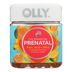 Olly Prenatal Multivitamin with Folic Acid, DHA & Iron (60 Softgels)