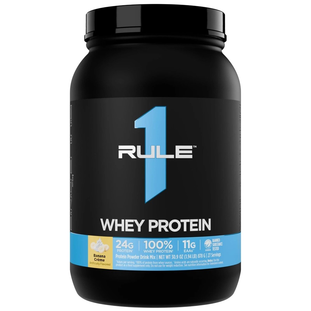 Rule 1 Whey Protein – 24g FastActing Protein from AllWhey Sources with Natura…