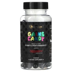 Alpha Lion Gains Candy Nitrosigine Pump Vascularity Muscularity 63 Capsules New