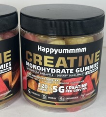 Creatine Monohydrate 120 Gummies – Watermelon Pineapple – Set Of 2