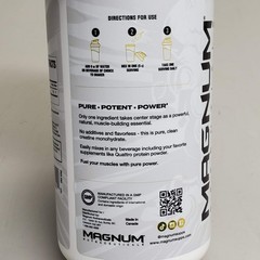 MAGNUM Creatine 100 Pure & Micronized Monohydrate 80 Serv 400g BB 04/27
