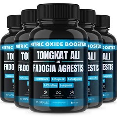 (5 Pack) Testosterone Supplement Booster Capsules Blood Flow Nitric Oxide