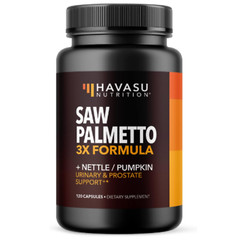 Saw Palmetto Supplement | 3X Formula With Stinging Nettle & Pumpkin Ext 120 Caps