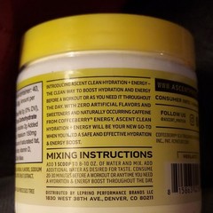 Ascent Hydration + Energy Powder Raspberry Lemonade 40 Servings 8.32oz Vegan