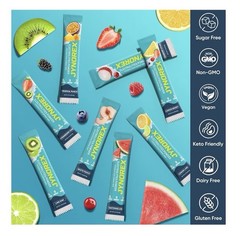 JYNOREX Sugar-Free Electrolytes Powder Drink Mix Variety Pack, 30 Sticks