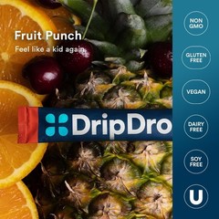 DripDrop Hydration Electrolyte Powder Packets – Fruit Punch – Single Serve Drink