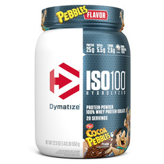Dymatize ISO100 Hydrolyzed Whey Isolate Protein Powder Cocoa Pebbles 20 Serving