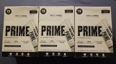 EXP 6/26 – Lot Of 3 NEW Boxes Prime Hydration Sticks Meta Moon 15 Per Box 0.29oz