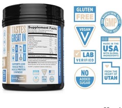 Zhou Complete Protein Vanilla 100% Vegan Protein, No Sugar Added (19.9oz)
