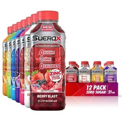 Delicious Zero Sugar Electrolyte Sports Drink – 7 Flavor Variety, 21.3 Fl Oz