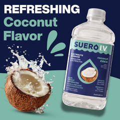Suero I.V. Electrolyte Drink, Coconut Flavor 33.8 fl oz – Hydrate (2-Pack)