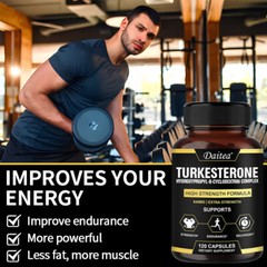 Turkesterone 840 Mg – Increase Performance & Muscle Strength – 120 Capsules