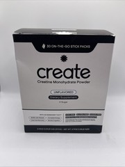 Create Single Serve Creatine Monohydrate Powder 30 Stick Packs.EXP 8/27 FREE 🛳️