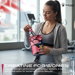 WELLNESS LABSRX Creatine Monohydrate Powder Sachets 300g – Fruit Punch Flavor…