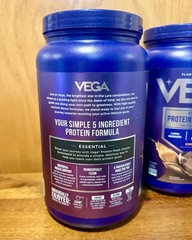 (2) VEGA Essential Protein Made Simple, Plant-Based Protein Chocolate 2lb 4.3 oz