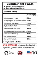 stress relief pills ASHWAGANDHA ROOT COMPLEX 770mg mood enhancer pills 2 Bottles