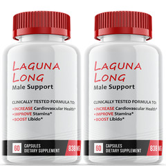 (2 Pack) Laguna Long Male Support Capsules, Mens Vitality Support (120 Capsules)