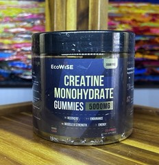 EcoWise Wellness Creatine Monohydrate 5g Mango Chewables 120ct EXP 03/28/2027