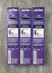 PEDIALYTE ELECTROLYTE POWDER PACKETS GRAPE 4 CT X 3 (12 TOTAL) EXP JAN 2027