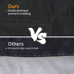 iCOVER Kayak Canoe Cover Heavy Duty Waterproof Outdoor Storage Dust UV Resistant