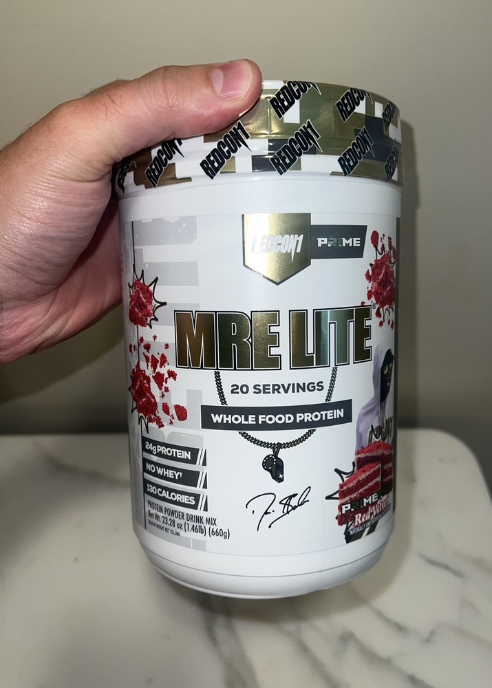 REDCON1 MRE LITE® x Deion Sanders Protein Powder Red Velvet 20 Servings – 09/27