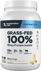 Transparent Labs GrassFed Whey Protein Isolate Naturally Flavored, Gluten Fr…