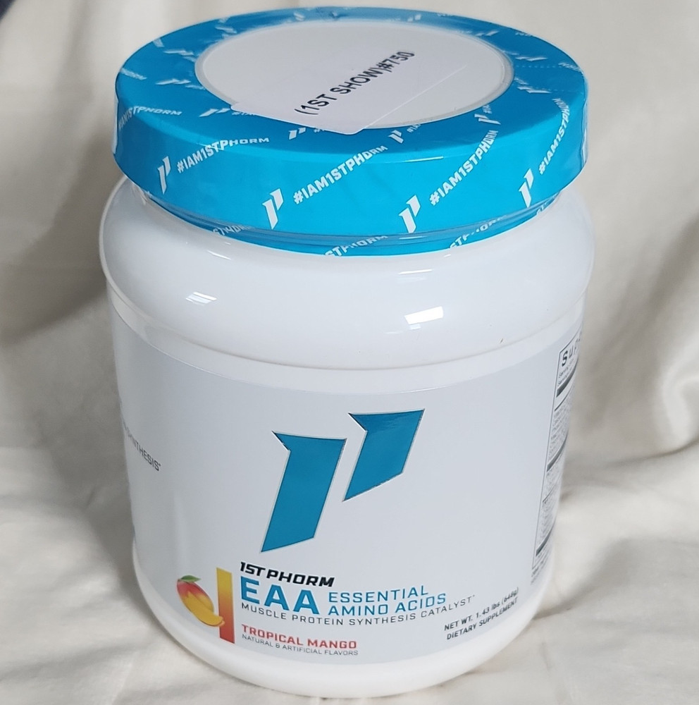1st Phorm EAA Essential Amino Acids Powder Tropical Mango 1.4 lb Gluten-Free