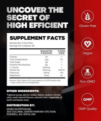 Instant Boost Creatine Monohydrate Gummies, Complex Creatine. Exp-09/2027