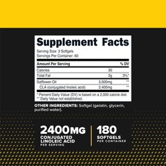 Primaforce CLA 2400 mg per Serving (180 180 Count (Pack of 1), Black