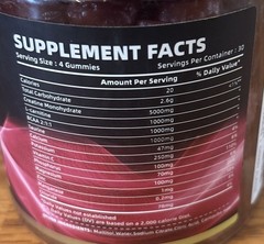 3x 120ct Happyummmm Creatine Monohydrate 360ct Gummies Cherry, Cranberry, Raspbe