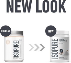 Isopure 100% Pure Creatine Monohydrate Powder, Sugar Free, Unflavored, 5g Creati