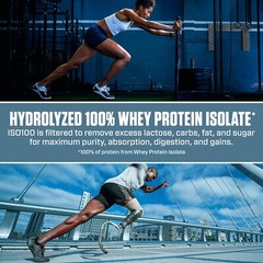 2P Dymatize ISO100 Hydrolyzed Whey Isolate Protein Powder,Cinnamon Cereal