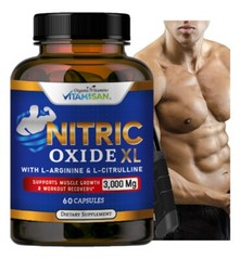 Nitric Oxide Booster Supplement w/L-Arginine 3000mg Premium Workout Muscle Pump
