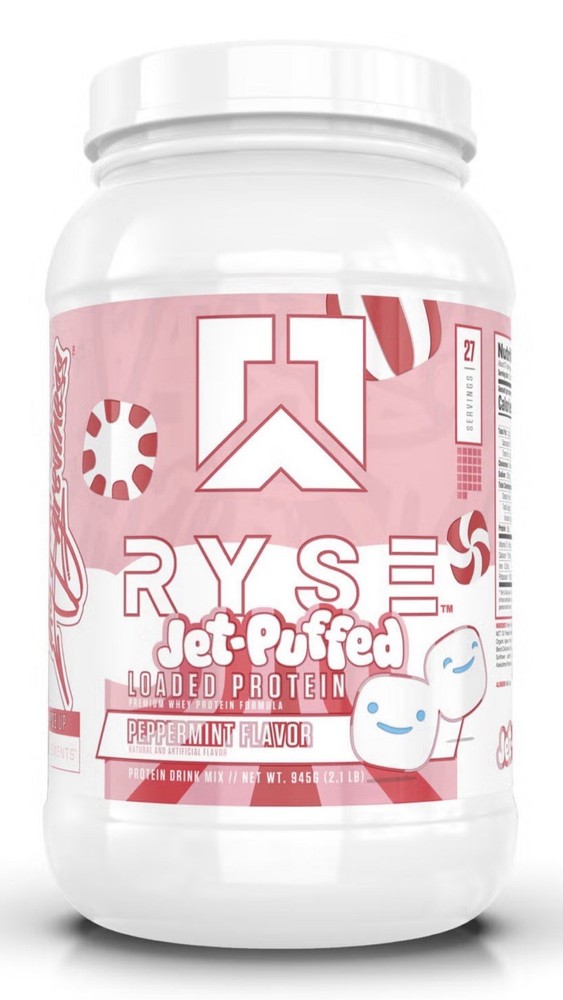 LIMITED EDITION! Ryse Jet-Puffed Whey Protein Peppermint 27 Servs