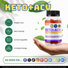 (2 Pack) Keto+ACV Gummies – Keto Apple Cider Vinegar Gummies