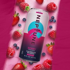 Neptune – Sugar Free, Hydration Drink With Electrolytes – Berry (12 x 16oz Cans)