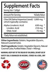 Omega-3 – Chia Seed Oil 2350mg – Super Weightloss Booster Supplement 6B