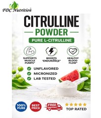Pure L-CITRULLINE Powder -Increase Performance -NON GMO 500g