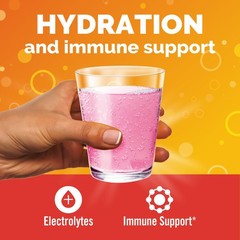 Emergen-C Hydration+ Sports Electrolyte 0.33 Ounce (Pack of 18), Raspberry