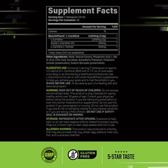 MusclePharm High Performance Liquid L-Carnitine 3000 Peach Nectarine 32 Servings