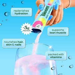 Bloom Daily Hydration Electrolyte Powder Packets with Collagen, 5g 5 Servings