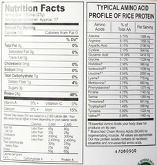 Growing Naturals Organic Rice Protein Powder, Original, 16.2 Ounce