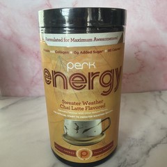 Perk Energy Original Chai Latte Flavored Drink Powder (20 Servings)