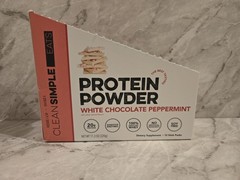 (9) Clean Simple Eats White Chocolate Peppermint Protein Powder Packs 0.88 oz.