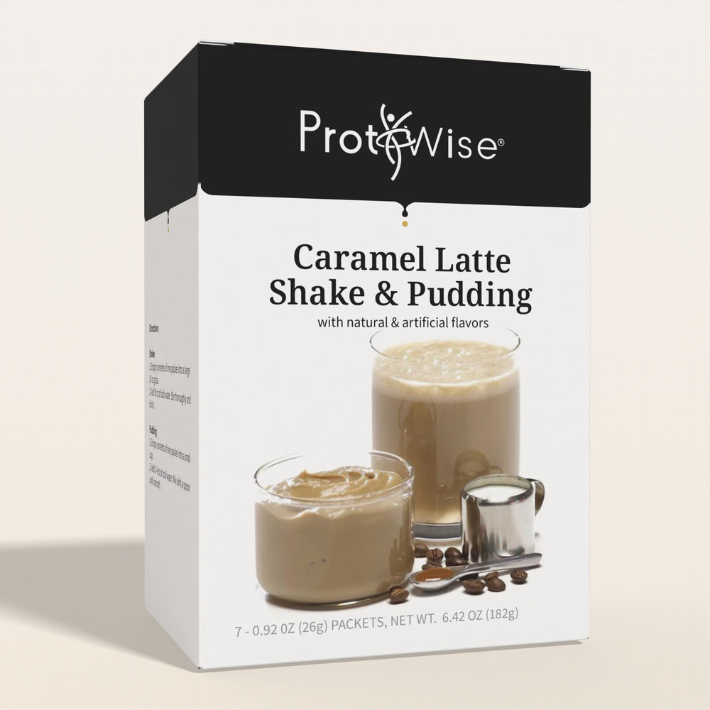 ProtiWise Caramel Latte Protein Shakes, Low Carb, Low Calorie KETO Friendly 7ct