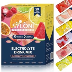 Electrolytes Powder Packets, Trial Variety Pack(20 Trial Variety Pack (0.36oz)