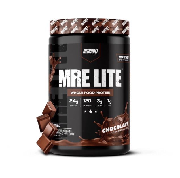 REDCON1 MRE Lite Whole Food Protein Powder Chocolate 20 Servings Whey Free